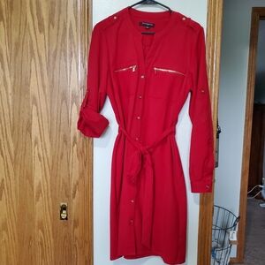 Long Sleeve Utility Dress